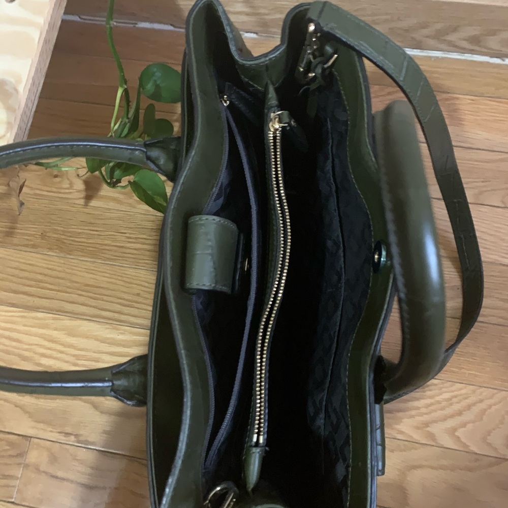 Diane von Furstenberg Green Leather Bag - Picture 3 of 8